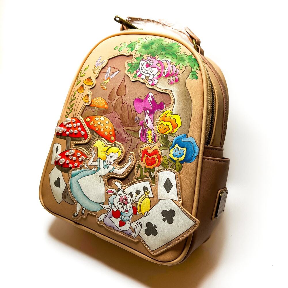 Loungefly Alice In Wonderland Wild Forest Friends Mini Backpack NWT